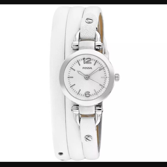 Fossil Women's White Leather Wrap Watch - Picture 1 of 4